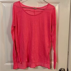 Love Riche Vibrant Pink Long Sleeve Top